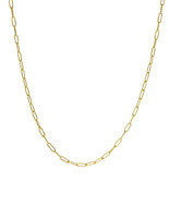 18" - 20 Gauge Oval Link Chain in 18k Royal Yellow Gold