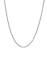 18" - 20 Gauge Bone Link Chain in Oxidized Silver and 18k Gold