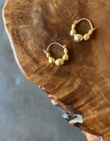 Ball Hoop in 14k Yellow Gold