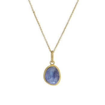 Sam Woehrmann Tanzanite Rose Cut Charm Pendant in 18k, 22k, & Silver