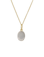 Sam Woehrmann Dendritic Quartz Oval Charm Pendant in 18k, 22k, & Silver