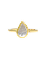 Sam Woehrmann Diamond Rose Cut Leaf Ring in 18k & 22k Gold