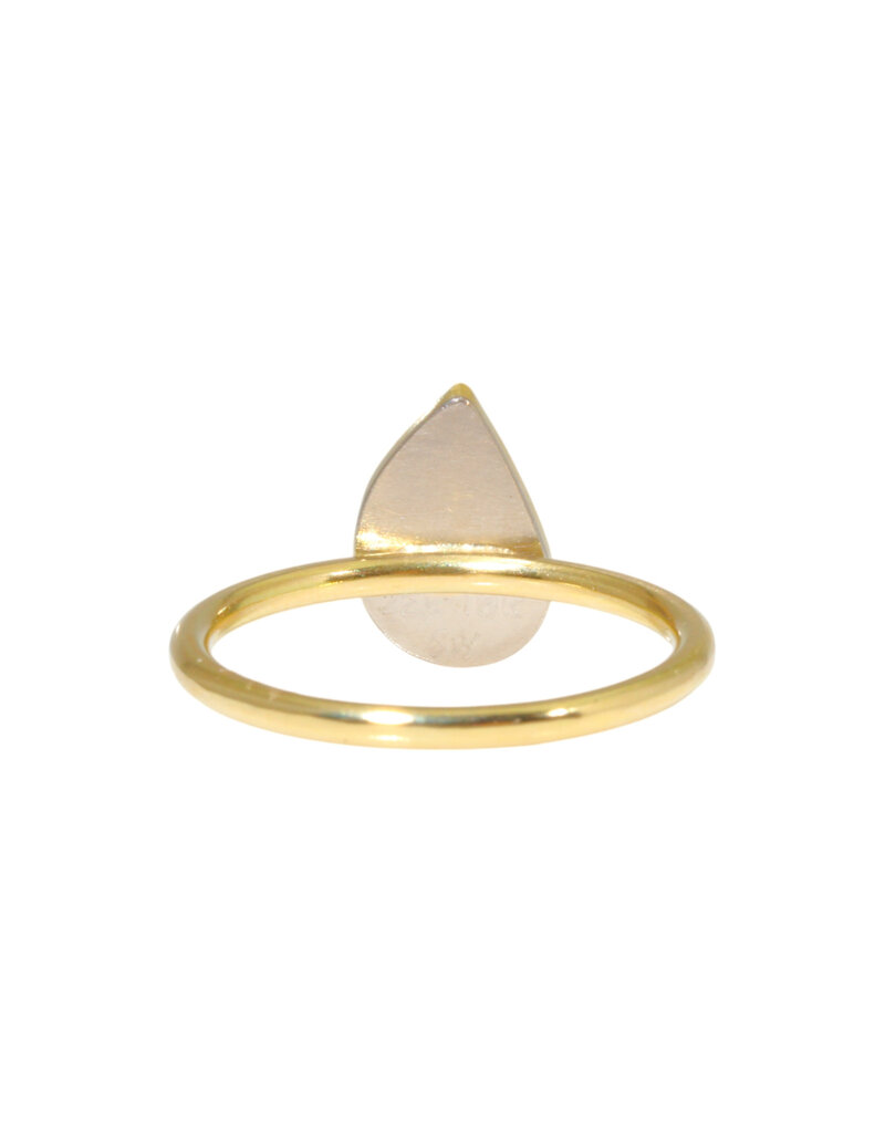 Sam Woehrmann Diamond Rose Cut Leaf Ring in 18k & 22k Gold