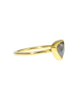 Sam Woehrmann Grey Diamond Rose Cut Trillion Ring in 18k & 22k Gold