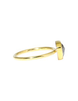 Sam Woehrmann Grey Diamond Rose Cut Trillion Ring in 18k & 22k Gold