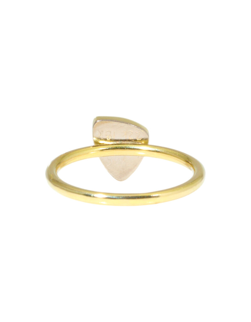 Sam Woehrmann Grey Diamond Rose Cut Trillion Ring in 18k & 22k Gold