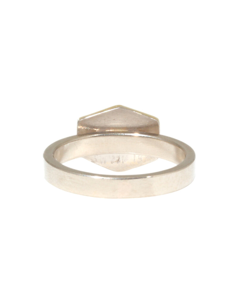Sam Woehrmann Purple Sapphire Tablet East West Ring in 18k & 22k Gold