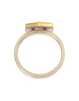 Sam Woehrmann Purple Sapphire Tablet East West Ring in 18k & 22k Gold