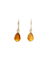 Sam Woehrmann Citrine Tablet Earrings in 18k & 22k Gold