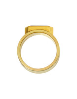 Sam Woehrmann Grey Diamond Hexagon East West Ring in 18k & 22k Gold