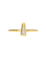 Sam Woehrmann Diamond Tapered Baguette Ring in 18k & 22k Gold