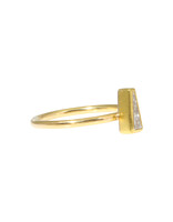 Sam Woehrmann Diamond Tapered Baguette Ring in 18k & 22k Gold