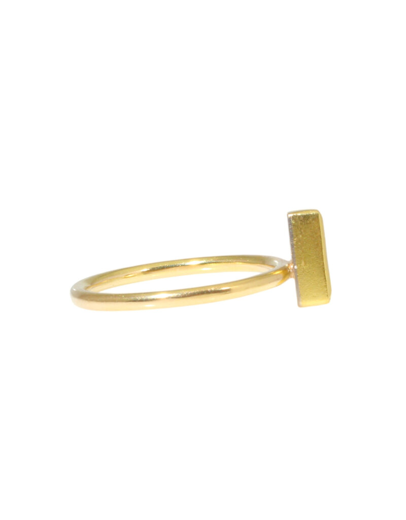 Sam Woehrmann Diamond Tapered Baguette Ring in 18k & 22k Gold