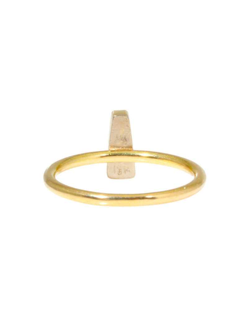 Sam Woehrmann Diamond Tapered Baguette Ring in 18k & 22k Gold