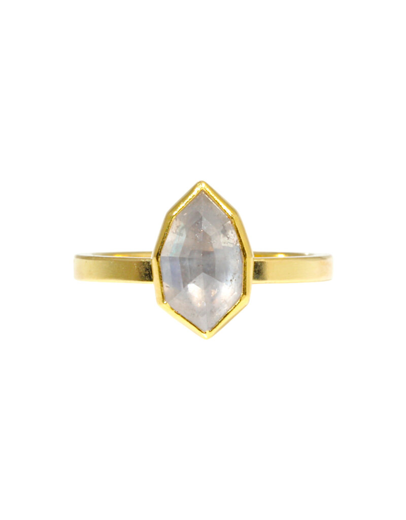 Sam Woehrmann Icy Diamond Shield Ring in 18k & 22k Gold