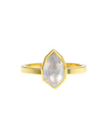 Sam Woehrmann Icy Diamond Shield Ring in 18k & 22k Gold