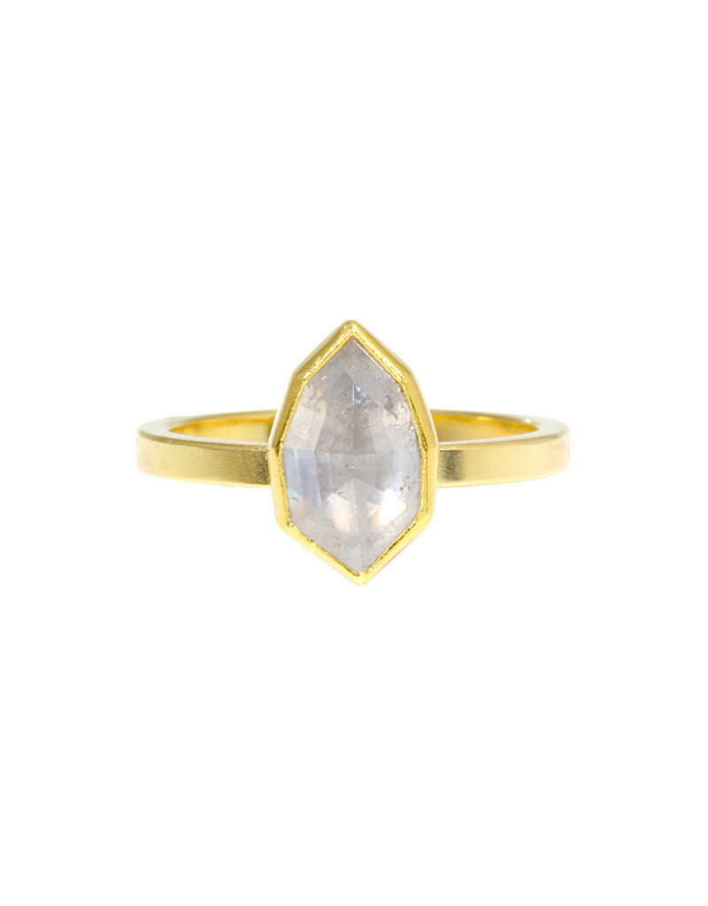Sam Woehrmann Icy Diamond Shield Ring in 18k & 22k Gold