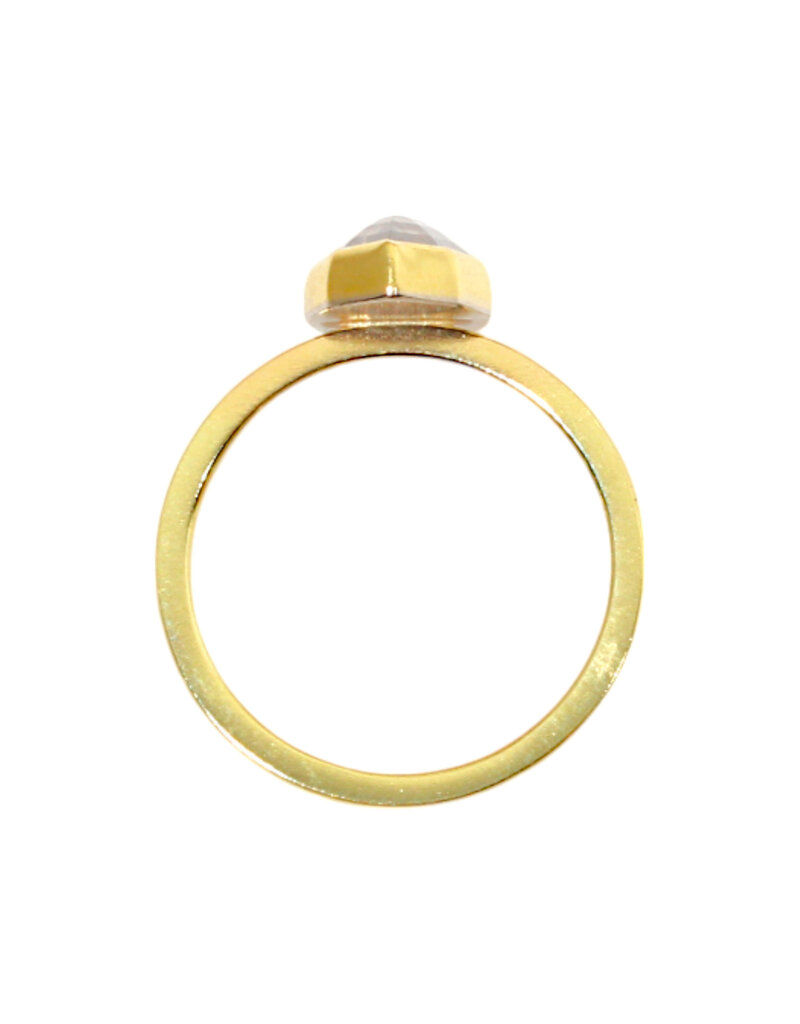 Sam Woehrmann Icy Diamond Shield Ring in 18k & 22k Gold