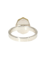 Sam Woehrmann Amethyst Tablet Ring in Silver & 22k Gold