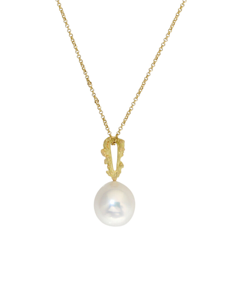 Sugar Babe Freshwater Pearl Drop Pendant in 18k Gold
