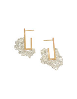 Sugar Crust Gold Tube Post Earrings in Silver and 14k Gold