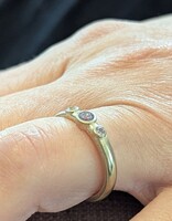 Stars Aligned Band with Spinel in 14k Gold