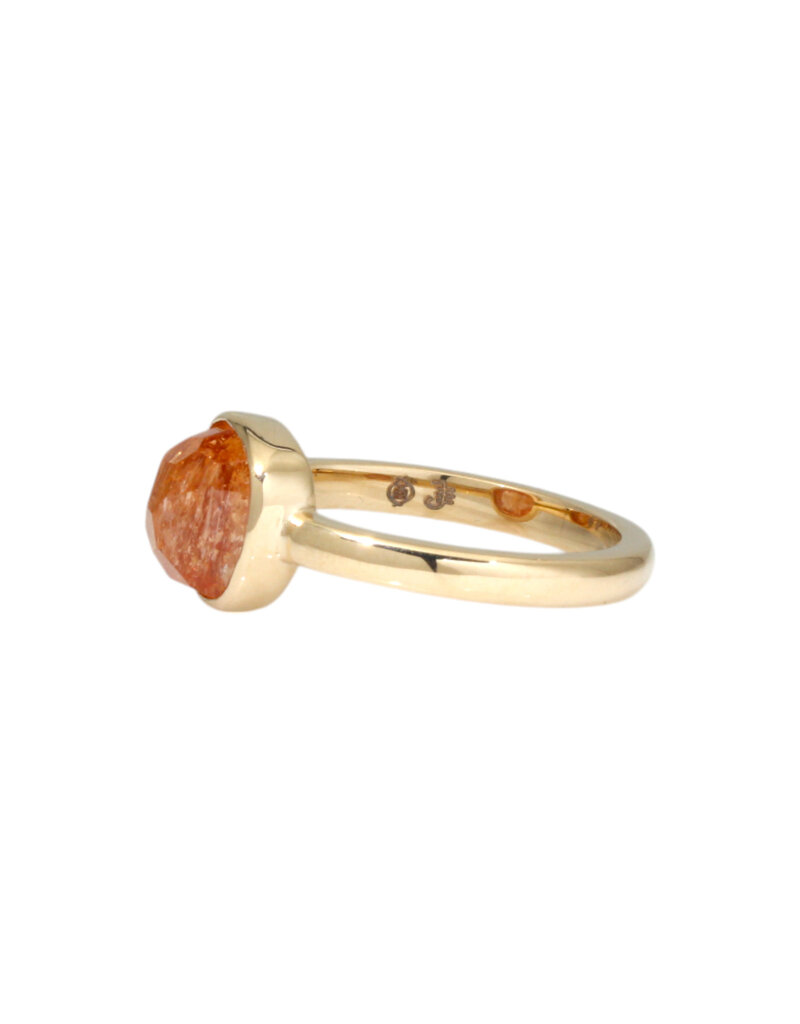 Honey Drop Ring with Topaz in 14k Gold