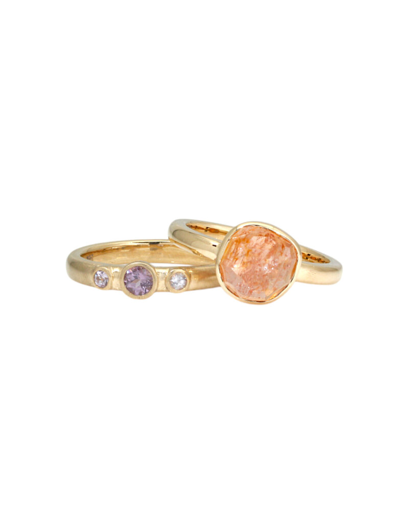 Honey Drop Ring with Topaz in 14k Gold