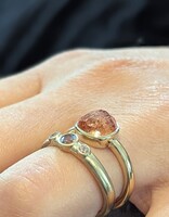 Honey Drop Ring with Topaz in 14k Gold