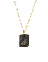 Laura Lienhard Stromatolite Pendant in 18k Yellow Gold