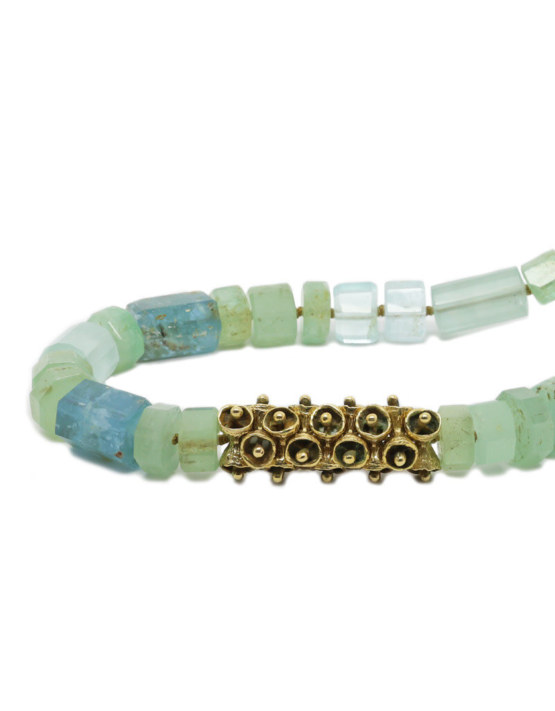 Beryl Necklace with Bronze
