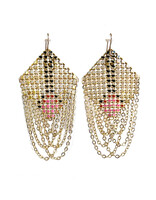 Maral Rapp Swagged Lantern Earrings - Hanging Rose