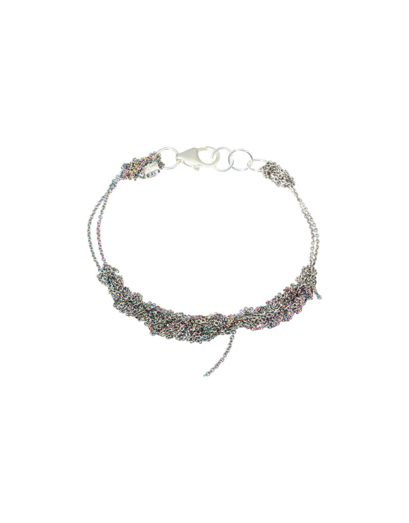 Simple Bracelet with Lobster Clasp in Midnight