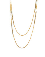 Melded Simple Necklace in 18k Gold Vermeil and Silver