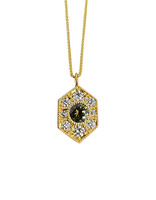 Lauren Ramirez Large Wyatt Sapphire Necklace in 18k Yellow Gold