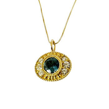 Lauren Ramirez Ford Sapphire Necklace in 18k Yellow Gold