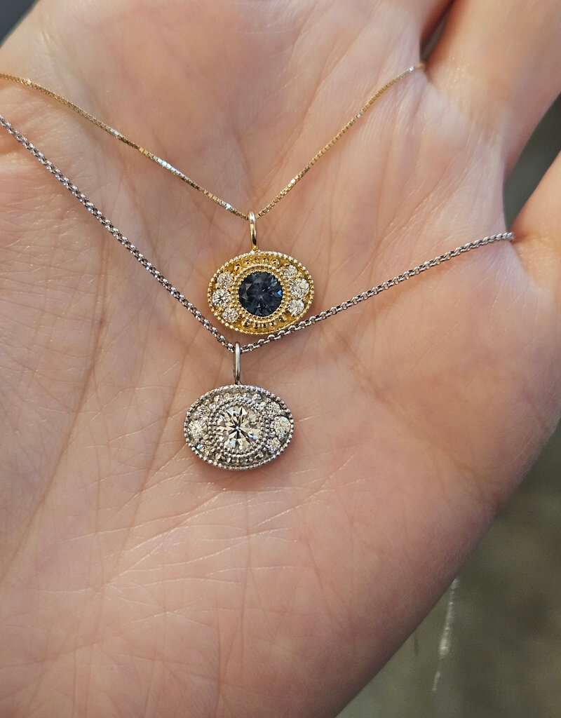 Lauren Ramirez Ford Sapphire Necklace in 18k Yellow Gold