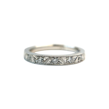 Lauren Ramirez Sidari Diamond Companion Band in Platinum
