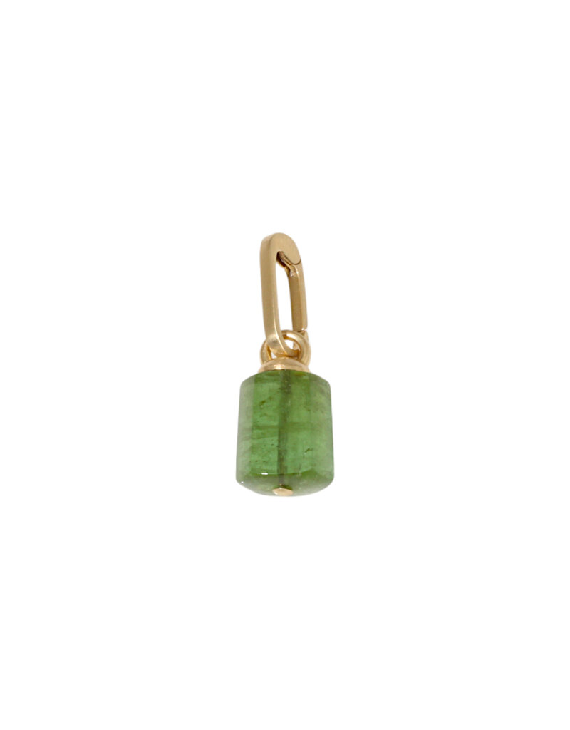 Tracy Conkle 12.5 Carat Green Tourmaline Crystal Pendant in 14k Gold