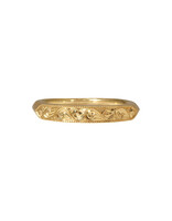 Alice Son Large Engraved Adora Band in 18k Yellow Gold