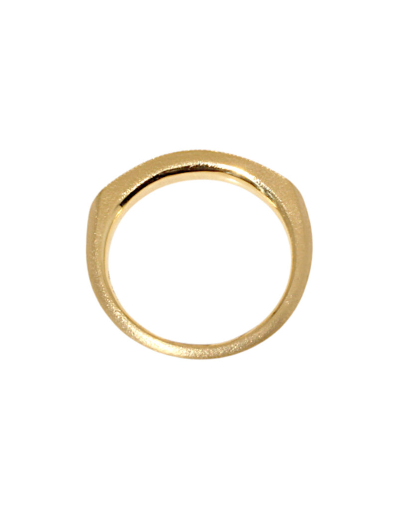 Alice Son Large Engraved Adora Band in 18k Yellow Gold