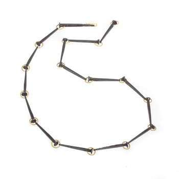 Nail Necklace in Iron and 18k Yellow Gold