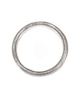 6mm Sand Texture Ring in 14k Palladium White Gold