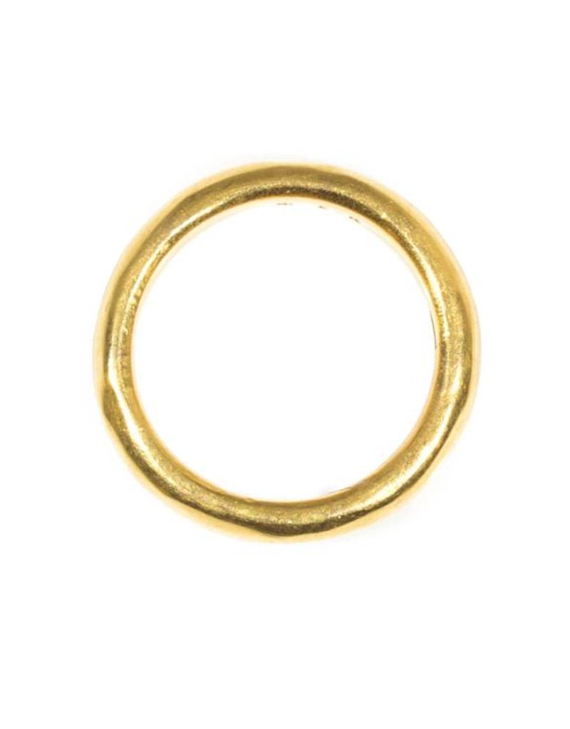4mm Half Round Burnished Band in 22k Gold