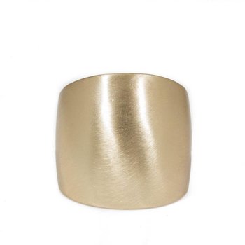 Plain Cuba Round Ring in Yellow Bronze