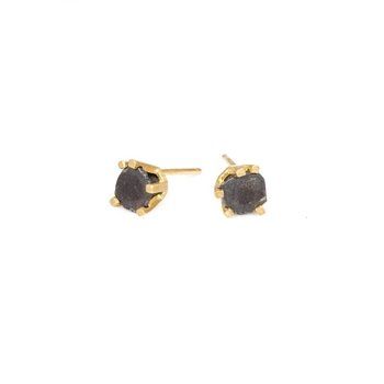 Nail Stud Earrings in 18k Yellow Gold