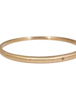 Sand Textured Tapered Bangle with 1.8mm Autumn Diamond