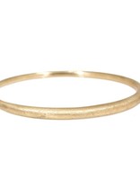 Sand Textured Tapered Bangle Plain