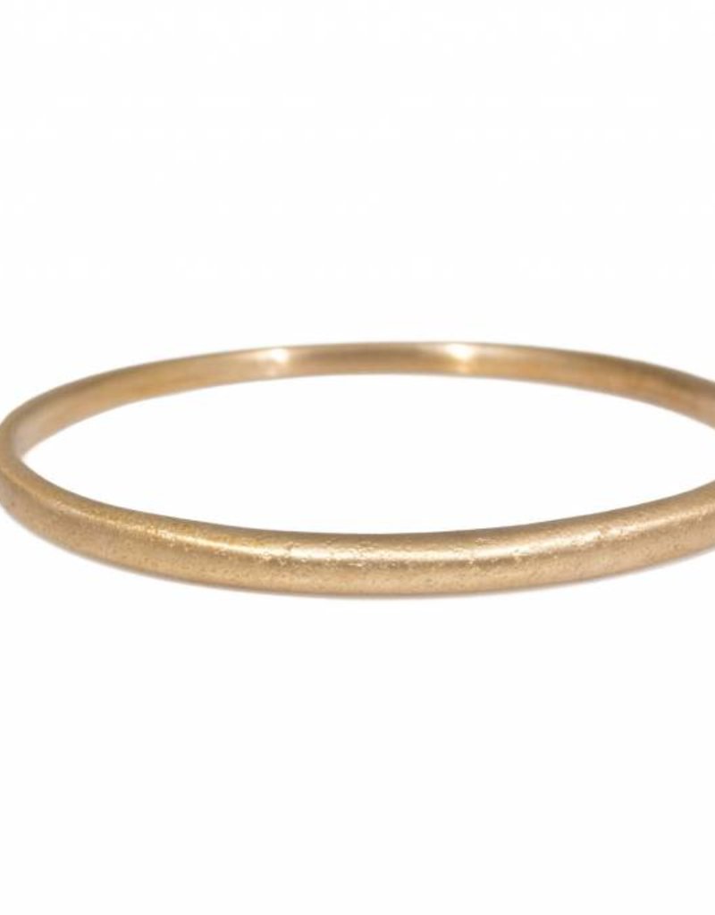 Sand Textured Tapered Bangle Plain