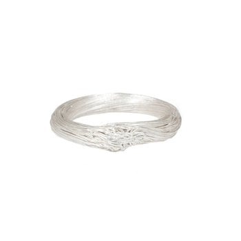 Thin Knot Ring in Fine Silver